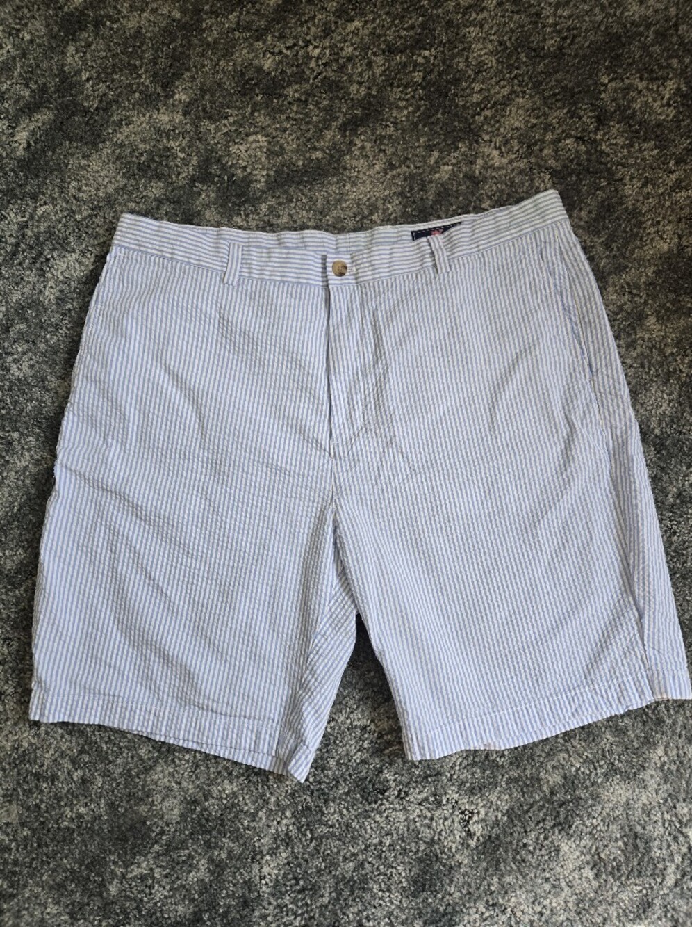Vineyard Vines Light Blue & White Seersucker Shorts